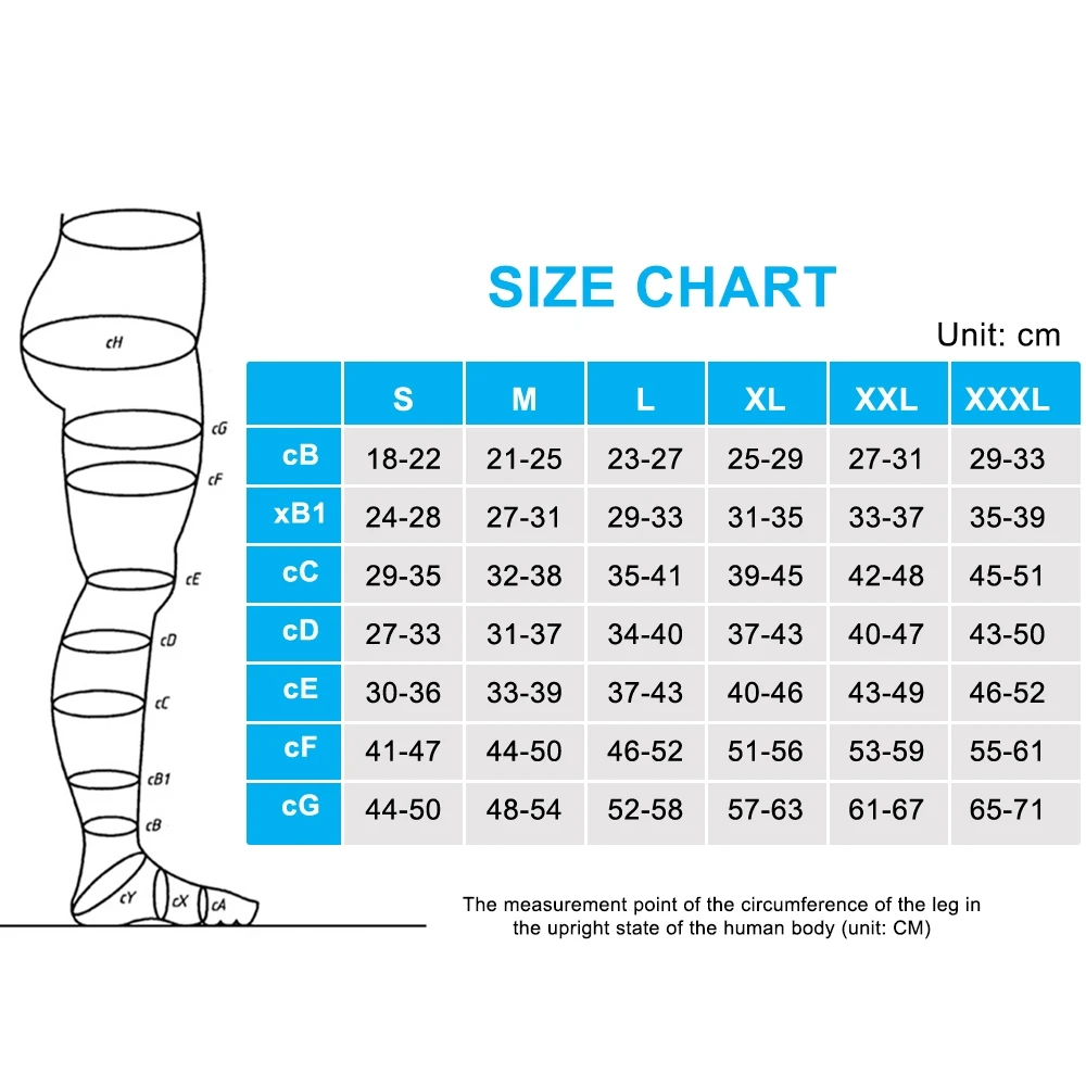 Calcetines de compresión para venas varicosas Unisex, medias elásticas de presión para enfermería, para dormir, tratamiento de venas varicosas,