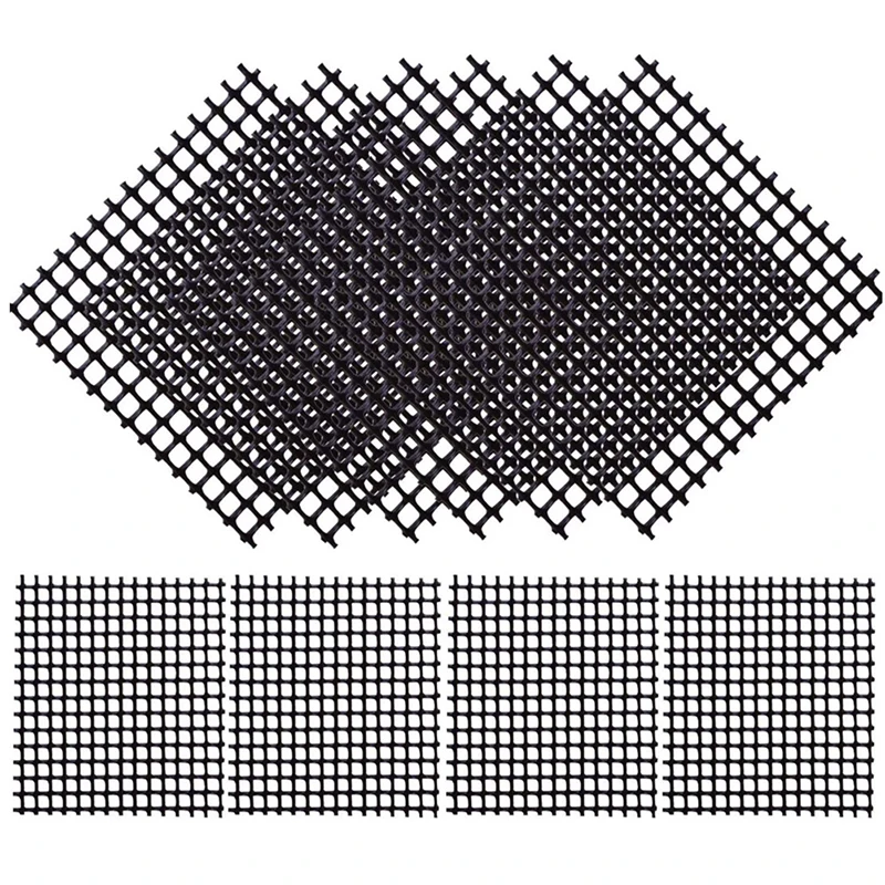 50Pcs/Pack Square Soil Grid Mat Flowerpot Hole Mesh Mats Bonsai Basin Bottom Grid Mat Multi-Function Gardening Accessories