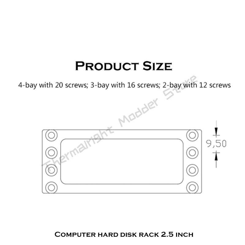 Computer Hard Disk Rack 2.5-inch 4-bit; 3 digits; 2-bit 2.5-inch Hard Disk Shelf expansion tool SSD HDD Expansion Rack Bay