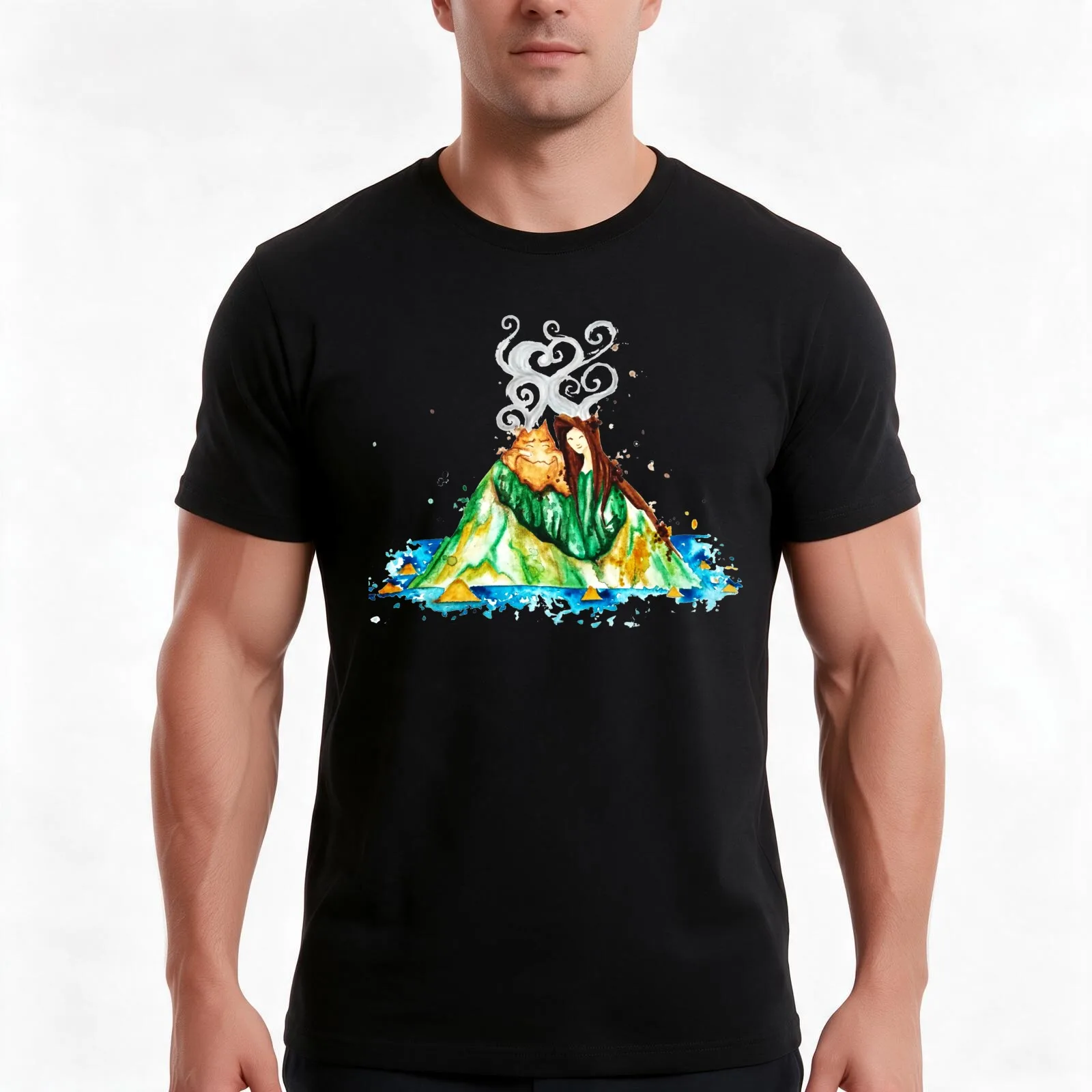 I Lava You Volcanoes in Hawaii - I Love You T-Shirt Summer Casual Cotton Tee Oversized Streetwear Tops Vintage Graphic Print