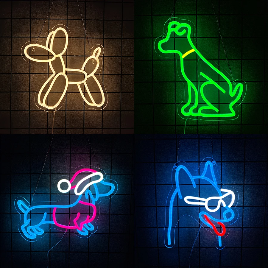 Dog Led Neon Sign, Interesting Animal Icons, Bedroom, Bar, Pet Store, Game Room, Office Decor, Birthday Gifts For Boys And Girls