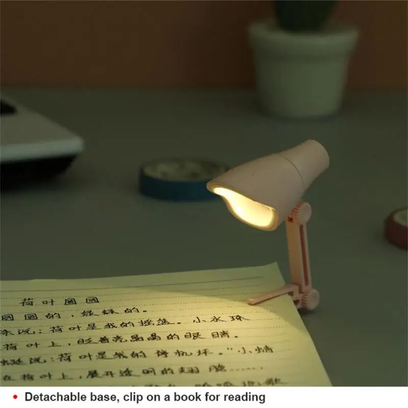 

Bedroom Living Room Decorative Lamps Foldable Cartoon Room Decor Table Books Reading Lamp For Computer Notebook Laptop Mini