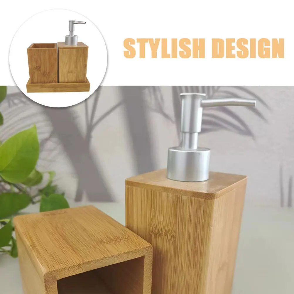 

1 Set Bathroom Accessories Set Stylish Organizers Toothbrush Holder Lotion Container Soap Dispenser Shampoo Bottles