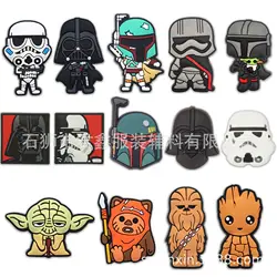 22styles Cute Star Wars Yoda Shoes Charms for Crocs Charms Decoration Shoe Accessories Cartoon Mens Badges for Crocs Kids Gifts