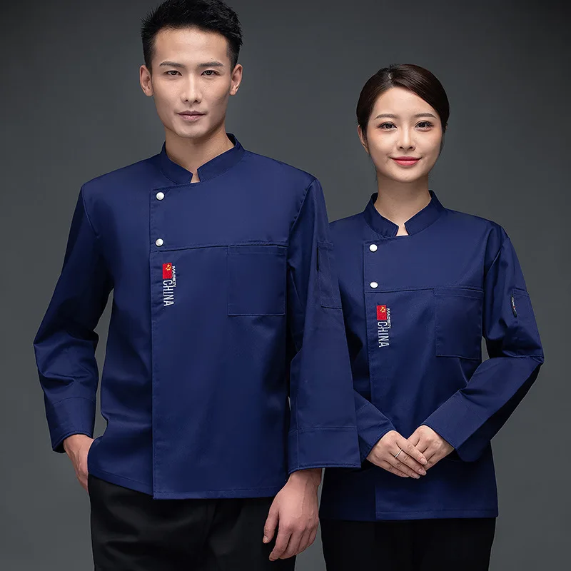 

C105 Long Short Sleeve Man Restaurant Chef Jacket Woman Cafe Kitchen Work Wear Bakery Cooking Tops Fast Food Chef Uniform