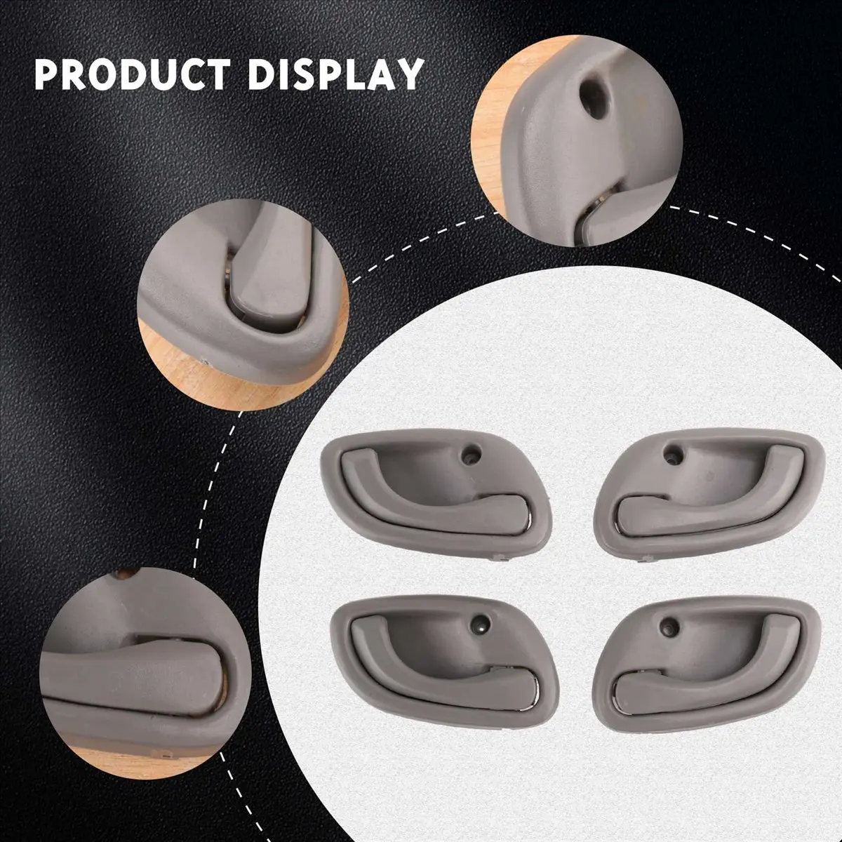 Super Sale 4Pcs Inside Door Handle Front Rear Left Right for Suzuki Grand Vitara Grey 95-01 83130-60G01 83110-60G01