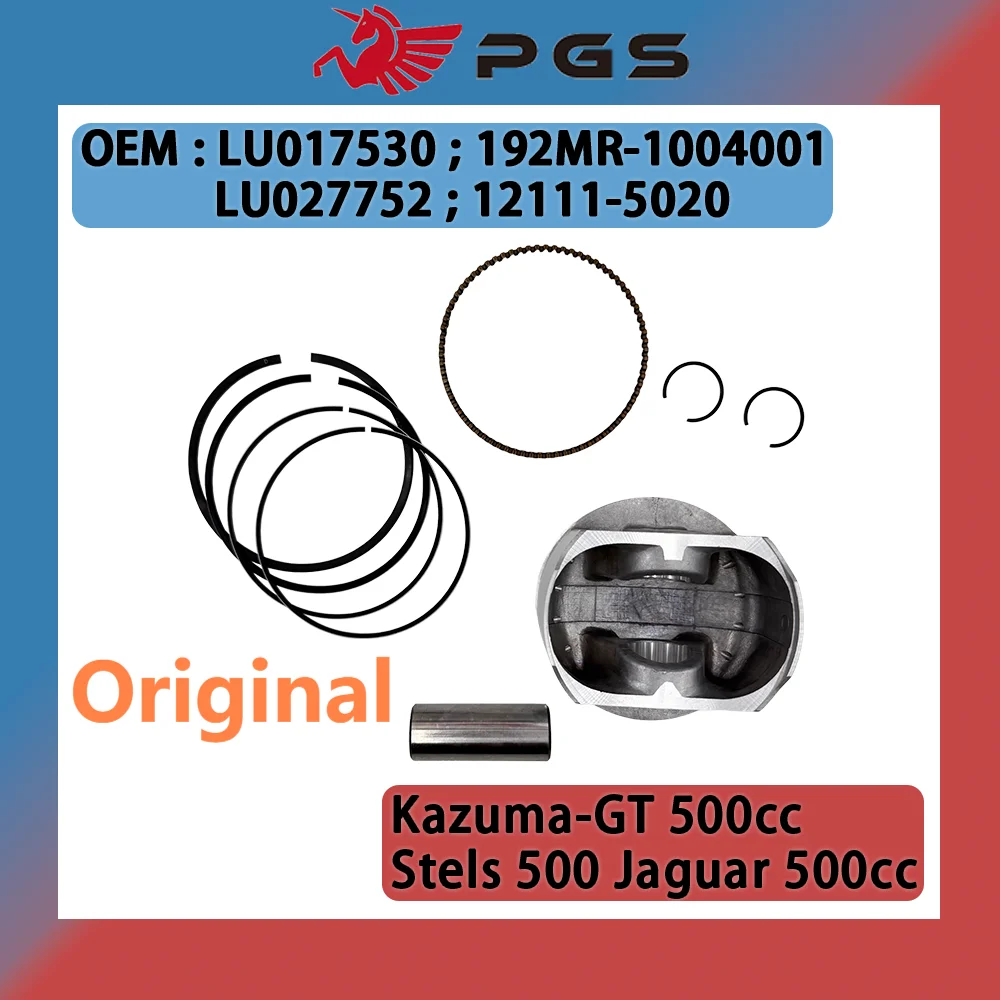 

Kazuma 500 Jaguar J500 Stain J500 PISTON ASSY ring pin circlip Xinyang 500 Velomotors LU017530 12111-5020 LU027752 192MR-1004001