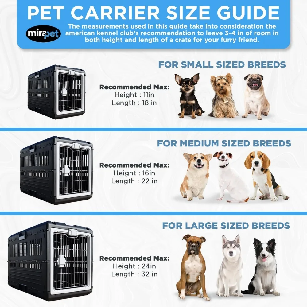 Portador y caja para mascotas de 35" - Diseño plegable premium para perros y gatos medianos - Perrera portátil para uso interior/exterior