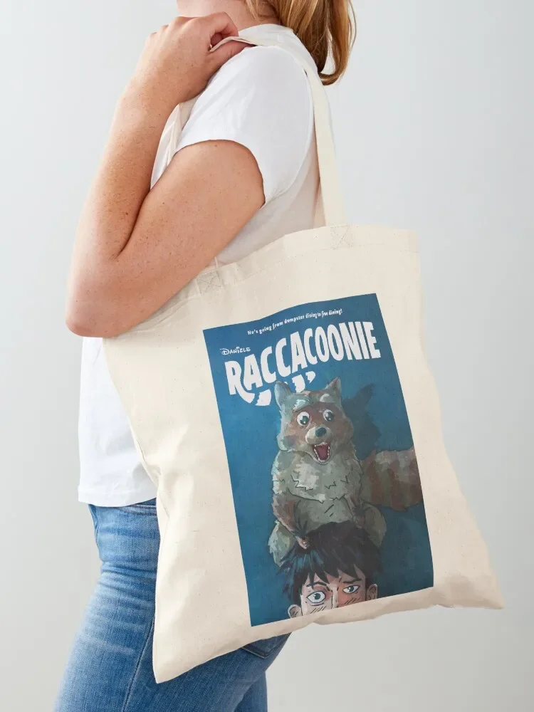Raccacoonie Everything Everywhere All At Once Tote Bag shopper bags Customizable tote bag Canvas