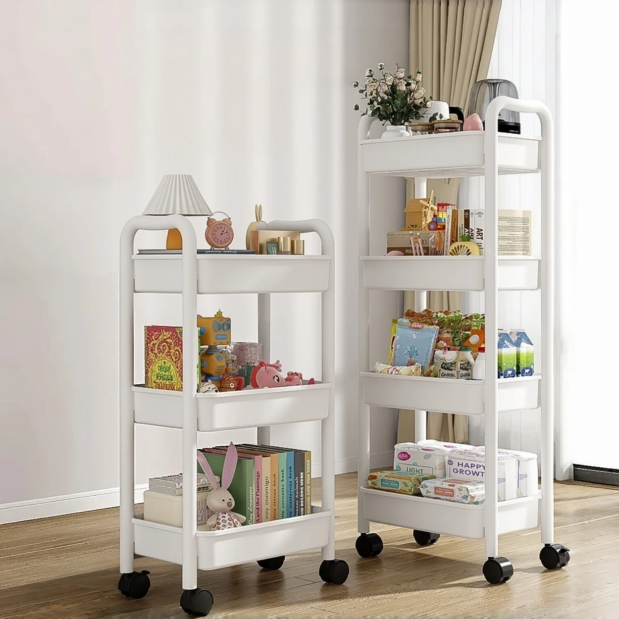 Portable small table storage rack multi-level storage shelf dormitory rental house household multi-functional storage rack