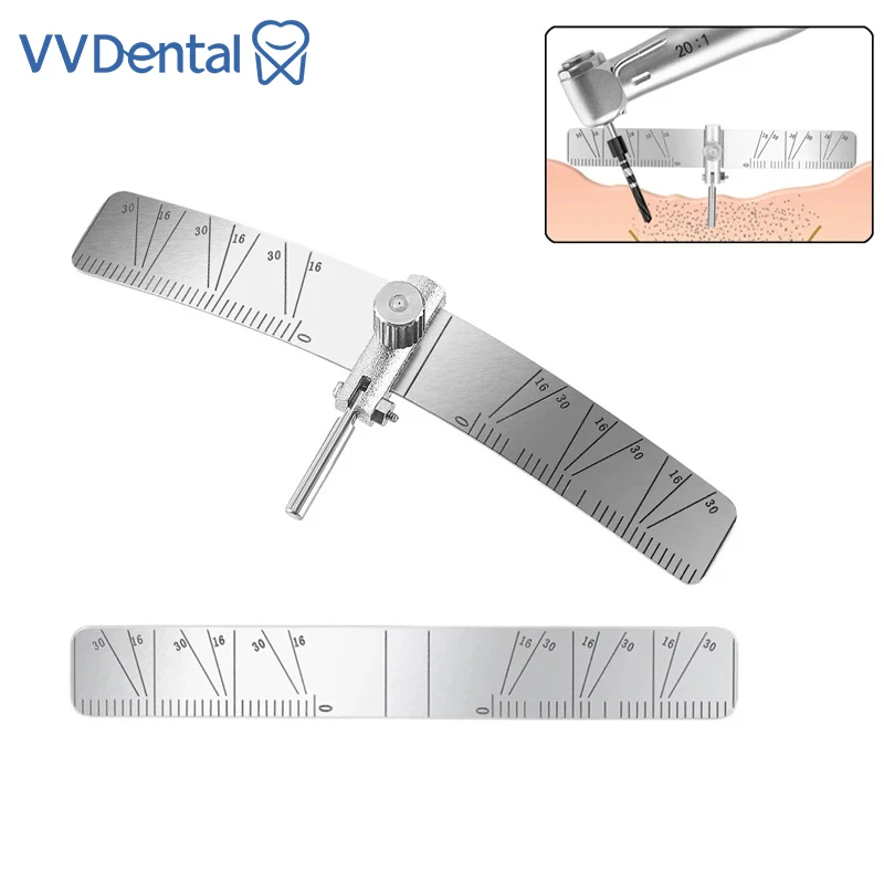 

VVDental Dental Implant Locating Guide Surgical Planting Positioning Locator Angle Ruler Guage Autoclavable Planting Locator Too