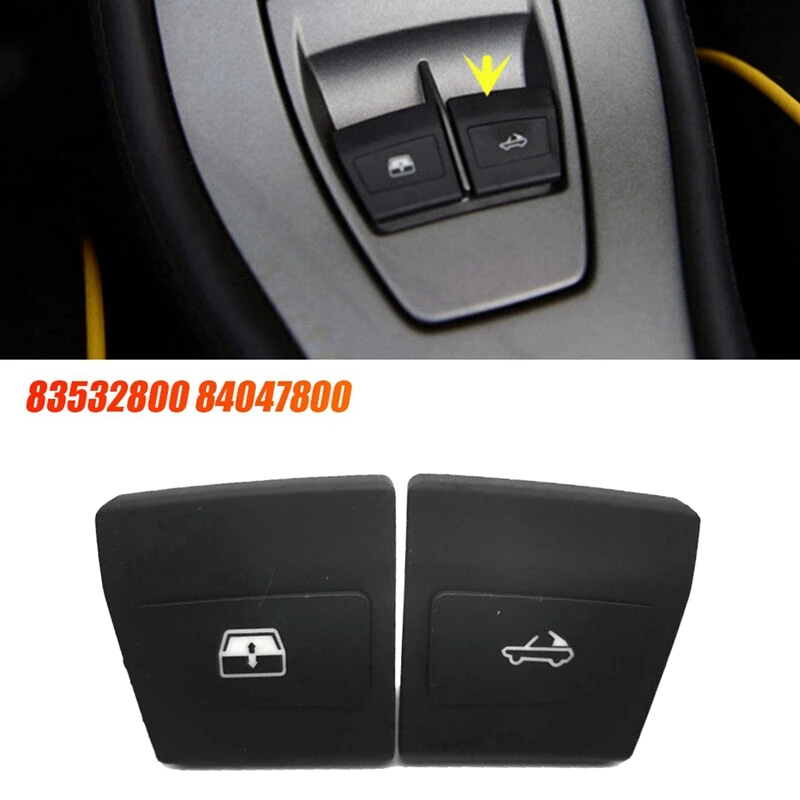 1Pair Convertible Roof Button & Base Kits 83532800 84047800 For Ferrari 458 488 Spider 10-19 Power Sunroof Switch Cover