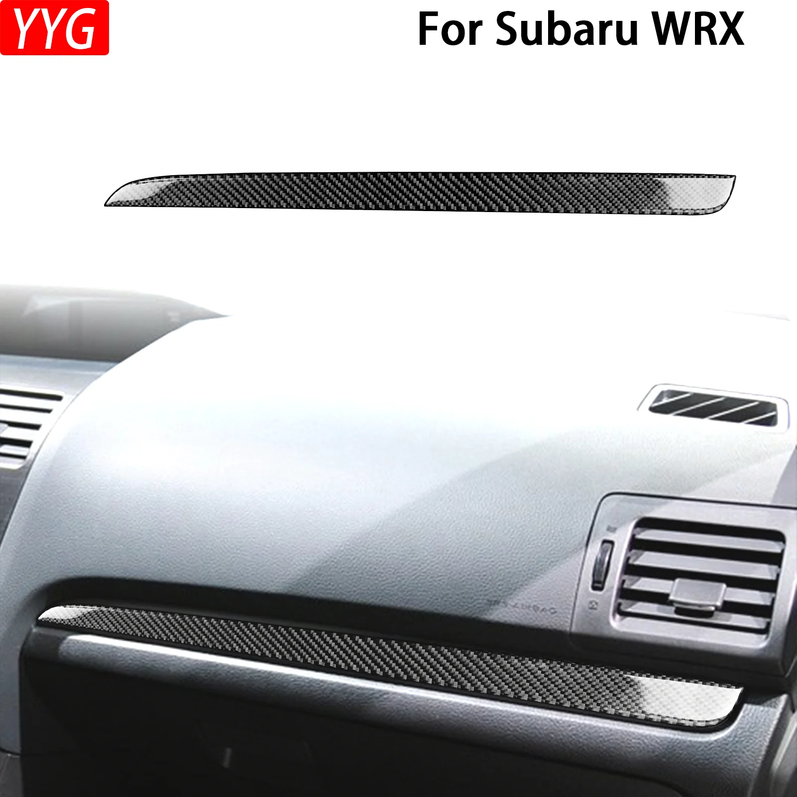 For Subaru WRX 2015 2016 2017 2018 2019 2020 2021 Car Interior Accessories Passenger Side Panel Trim Cover Carbon Fiber Sticker
