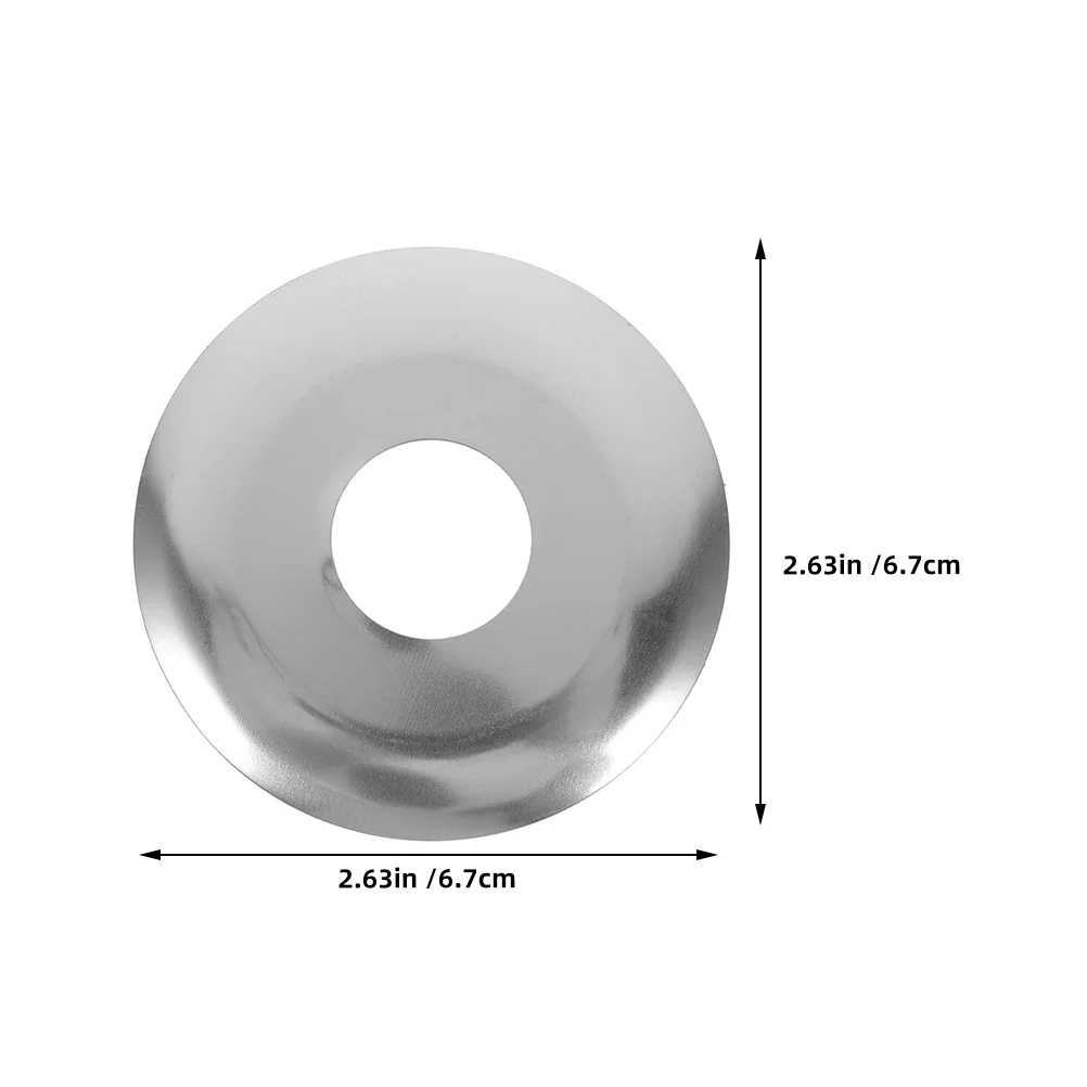 10 pcs Single Disc Decorative Cover For Fire Sprinkler Head Stainless Steel Protective Plate Easy Install Sprinkler Guard Pipe