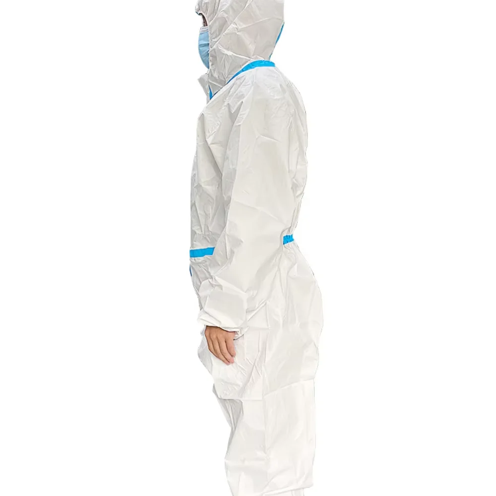Safety Hazardous Goods Protective Clothing, Disposable Paint Protective Clothing, Hooded Coveralls, Elastic Protective Clothing