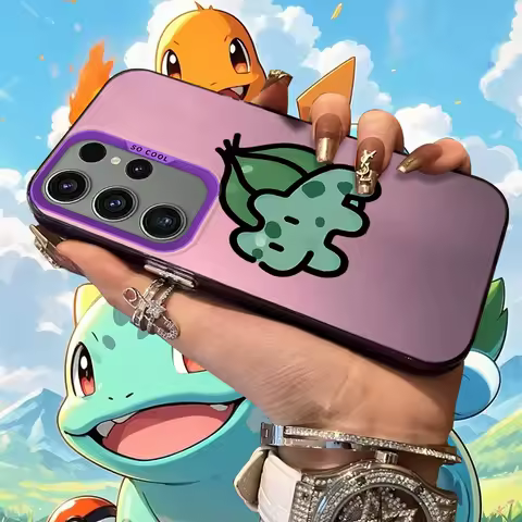 Gible Charizard Frosted Case for Samsung Galaxy A36 A35 A34 A32 A30 A26 A25 A24 A23 A22 5G 4G A20 A16 A15 A14 A13 Acrylic Cover