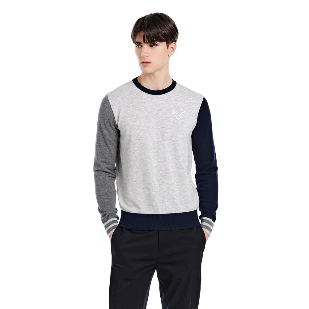 CALLAWAY Is The Charm of Dressing! Contrast Color Men\'s Knitted Sweater! High Quality, Warm Autumn Golf Clothing, Luxury!