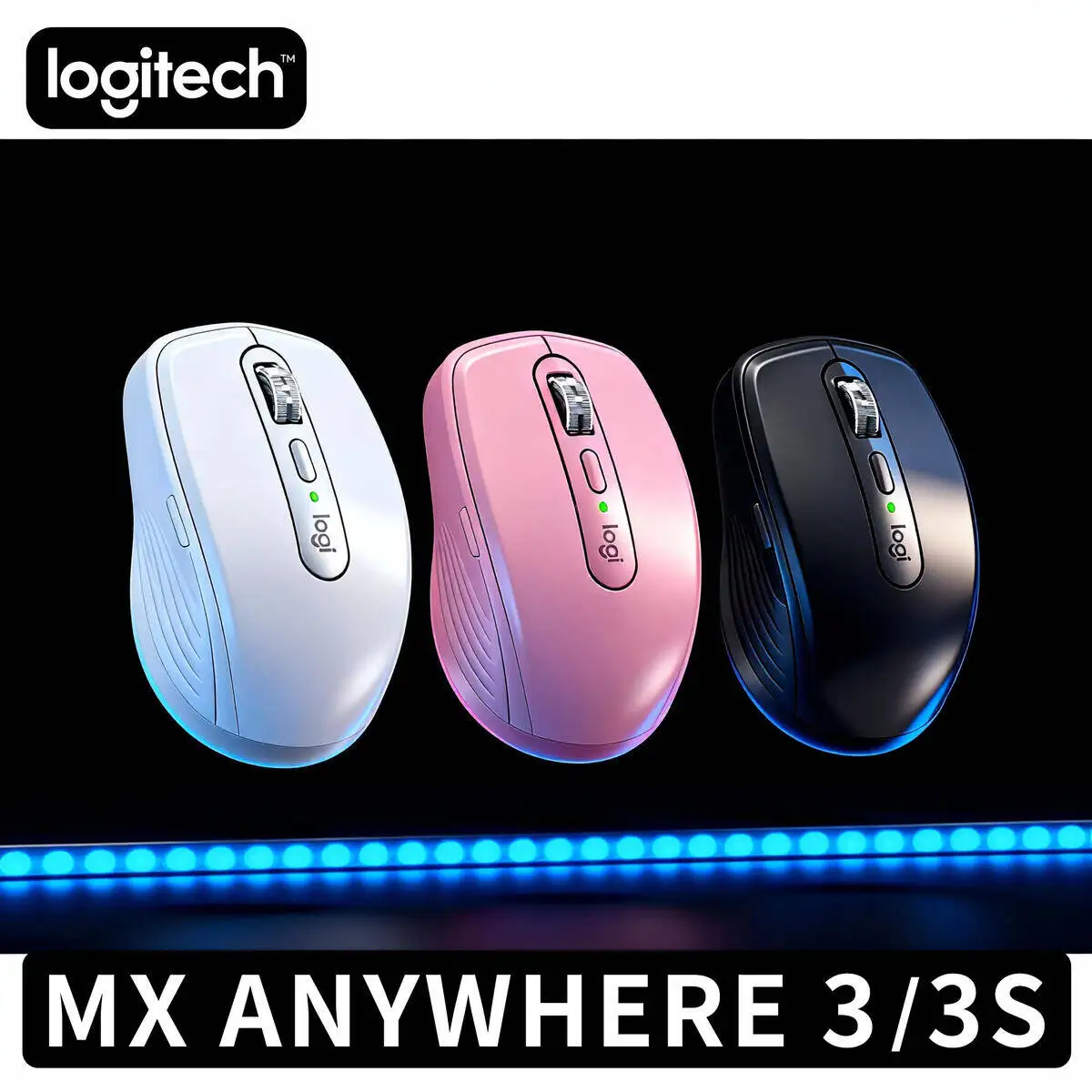 

Logitech MX Anywhere 3S Compact Wireless Mouse High Accuracy Dual Mode for Professional Office Gaming