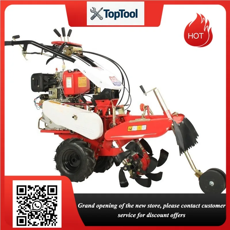 Orchard ditching and soiling machine micro-tillage machine small agricultural ditching tool