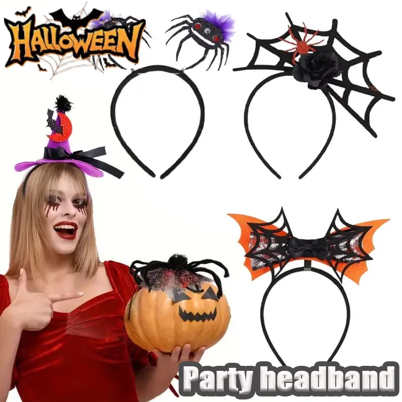 AliExpress – 1PC Halloween Witch Hat Headband with Spider Decor Hair Hoop for Party Costume Dance Funny Headwear for Kids