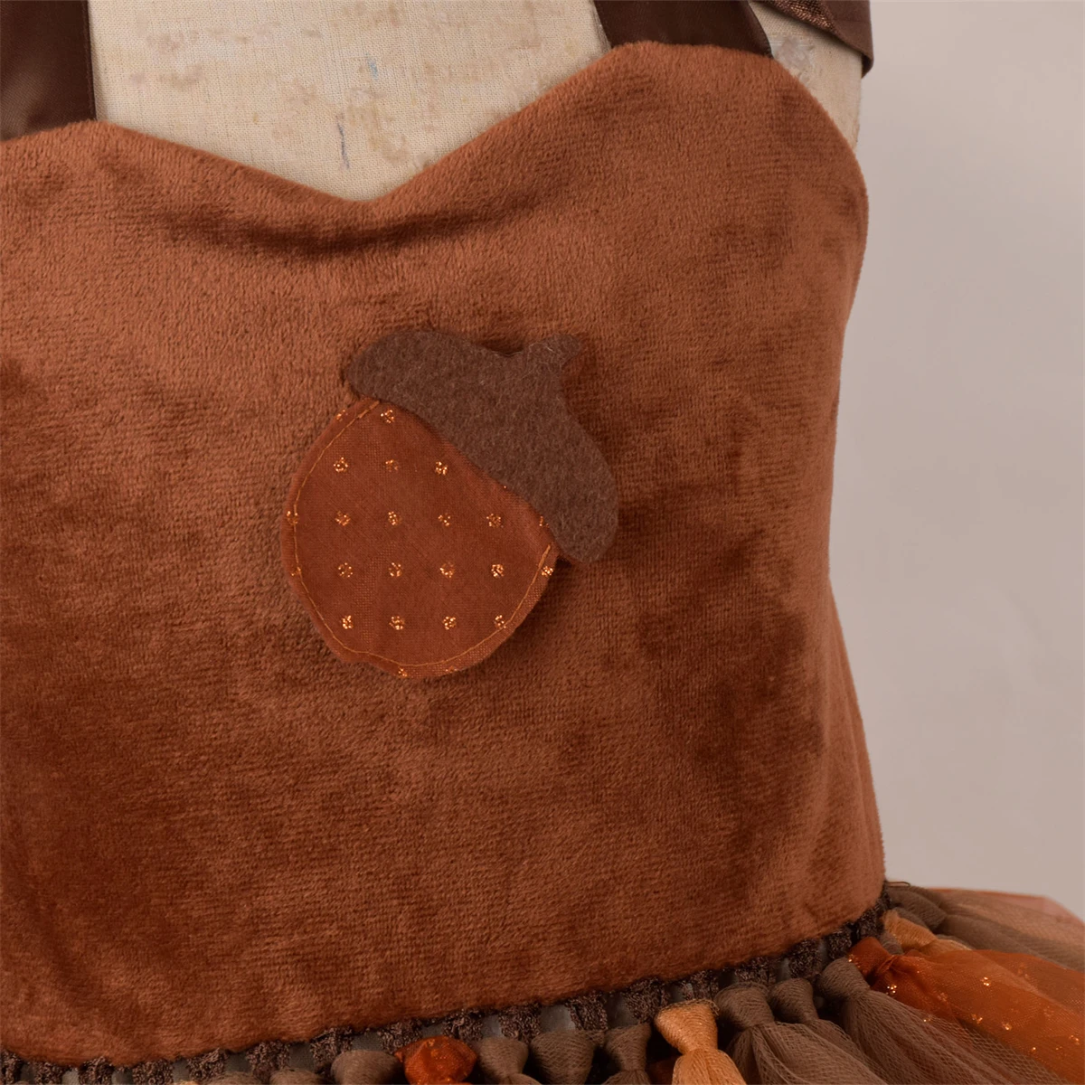 فستان توتو السنجاب مع ذيل كرتوني على شكل حيوان السنجاب فساتين توتو للحفلات التنكرية لأزياء الهالوين #6