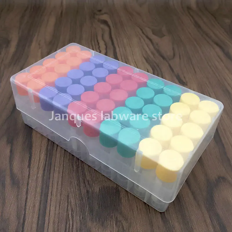 Boîte de rangement de tubes de congélation en plastique de 1.8ml + une pièce de 50 évents pour expérience
