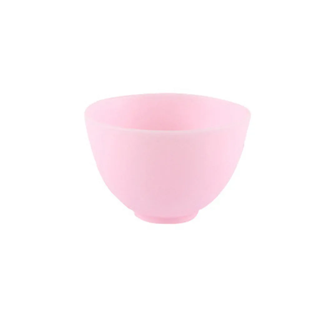 Anti-Drop Silicone Bowl Pink M Odorless Home Use Prep Measuring Mask Mixing Baking Kitchen Essential Silicone Bowl