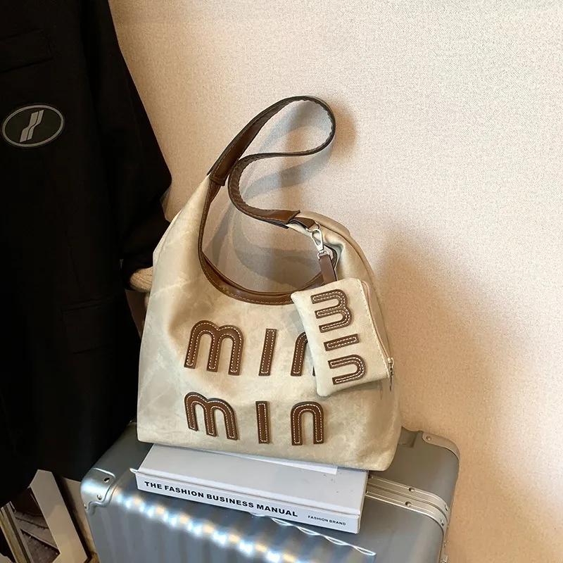 

2025 Trendy! Vintage Large Tote 2pcs - Multi-carry (Shoulder/Crossbody/Hand), Stylish Summer