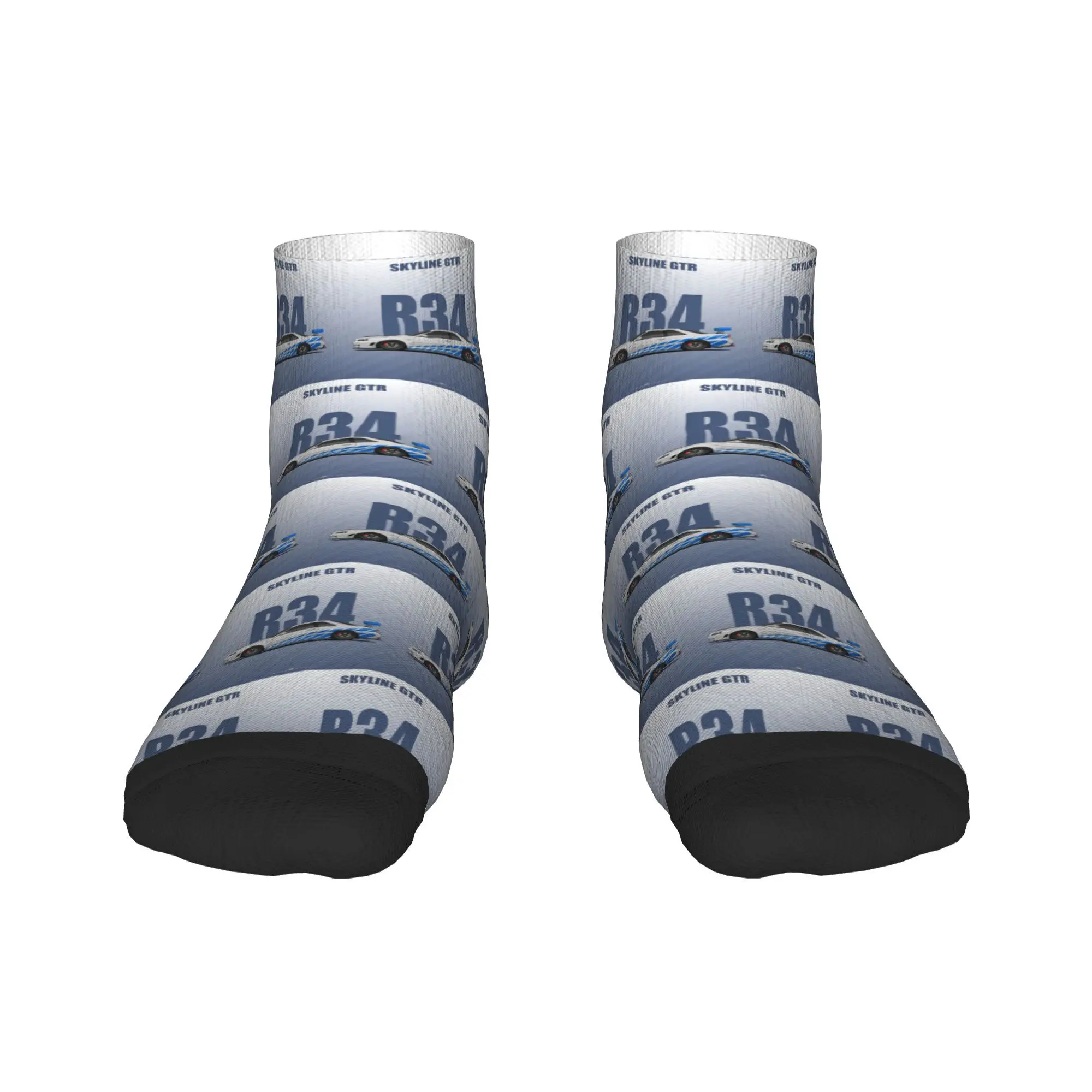 

Носки Skyline GTR R34 1, супер мягкие чулки в стиле Харадзюку, всесезонные носки, аксессуары для подарка на день рождения унисекс