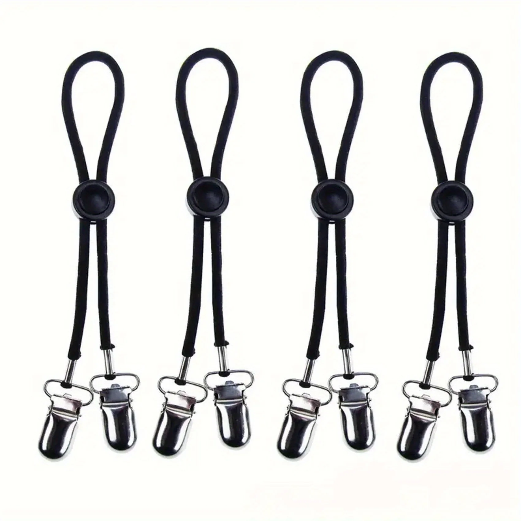 4 Stück verstellbare elastische Clips, rutschfester Griff, Nylonbänder, Bettwäsche, Sofakissen, Autositzbezüge, Planen, gemischte Farben, Blatthalter