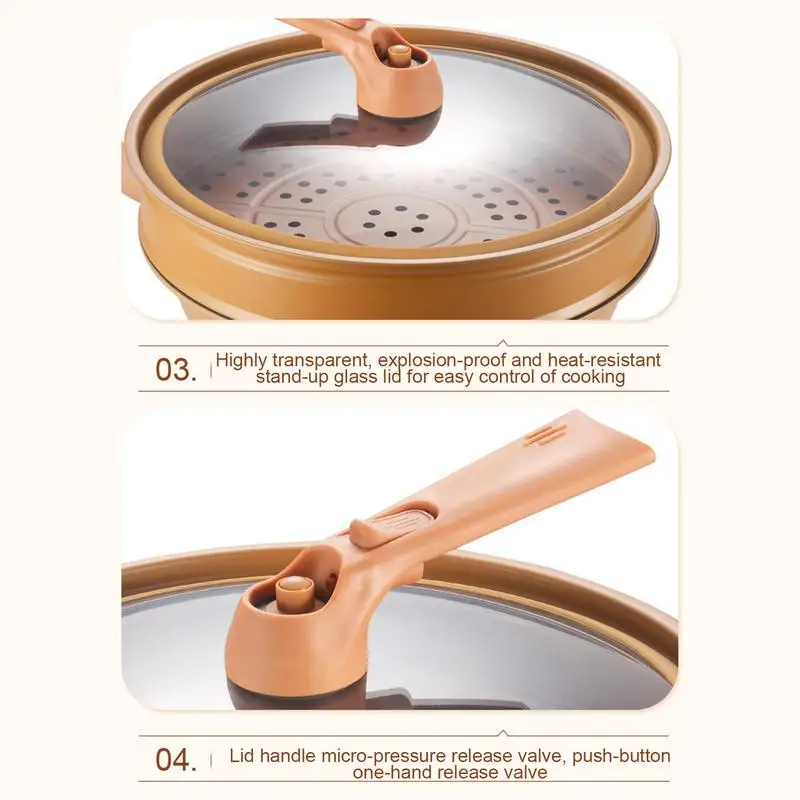 Non-Stick Wok Quick Heating Kitchen Pan For Frying Kitchen Utensiles Fast Heat Conduction For Cooking Eggs Pastry Fish Vegetable