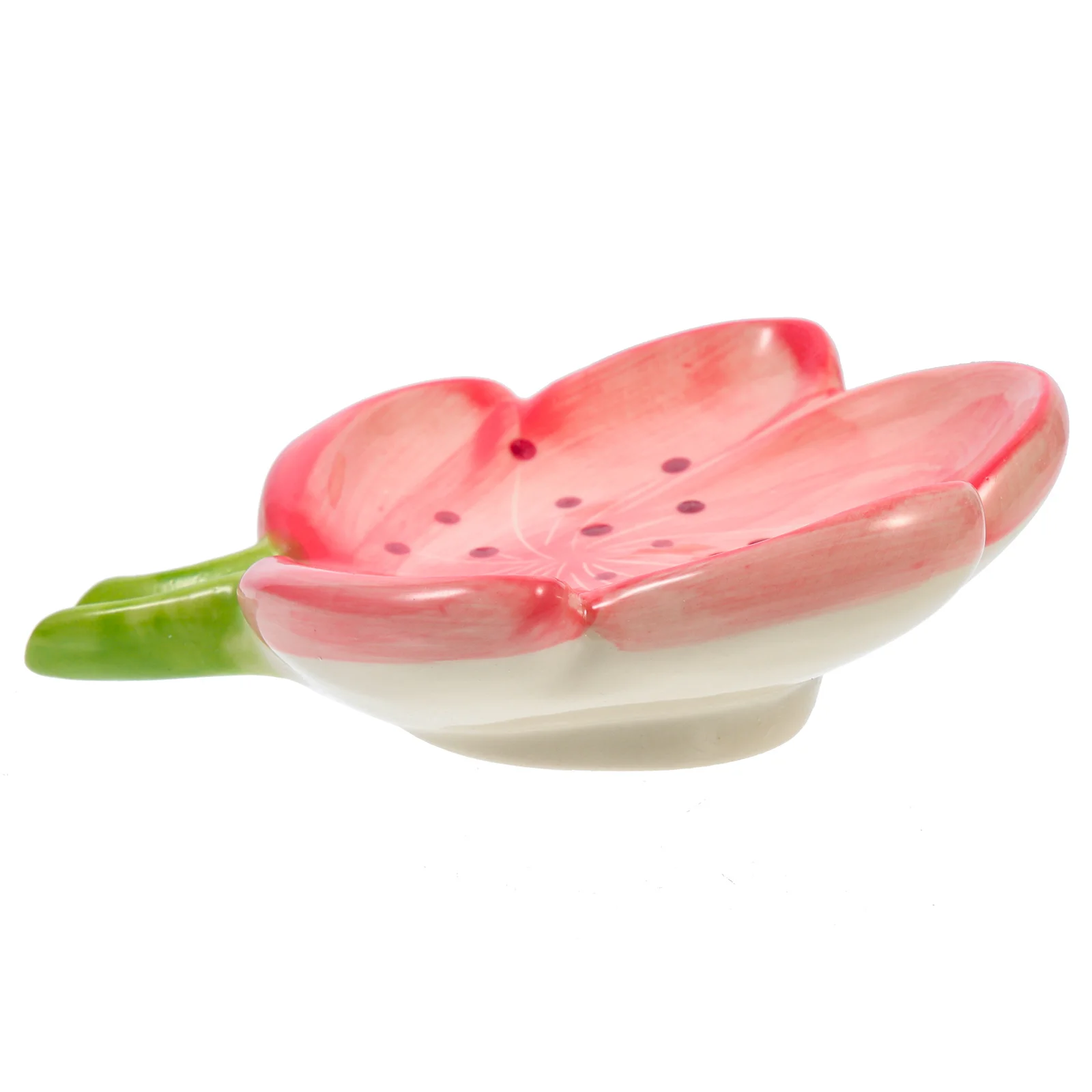 

Ceramic Bathroom Tray Soap Container Dish for Shower Holder Flower Shape Kitchen