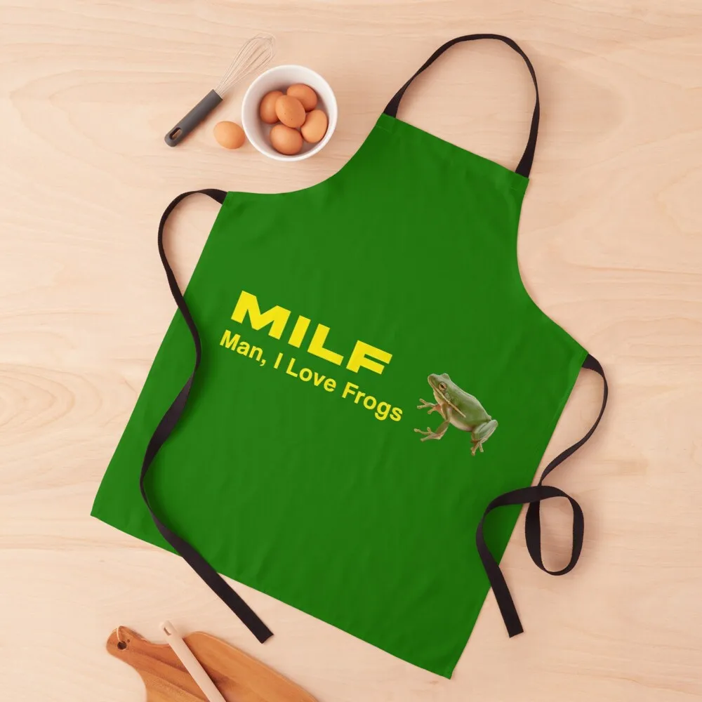 

MILF Man, I love frogs Apron apron waterproof apron Things for kitchen