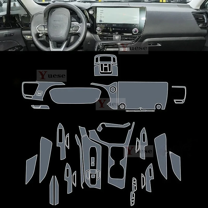 For Lexus NX 250 350h 2022-2023 Car Interior Center console Transparent TPU Protective film Anti-scratch film Sticker