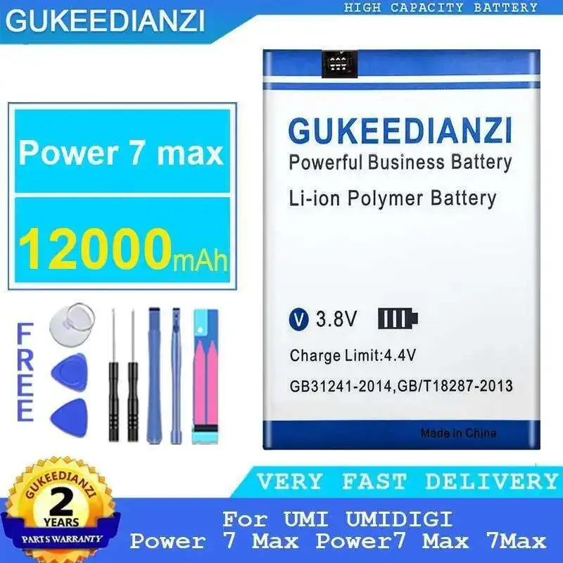 

For Umi Umidigi Power 7 Max Power7 7Max 12000Mah High Compatibility Mobile Phone Battery High-Capacity