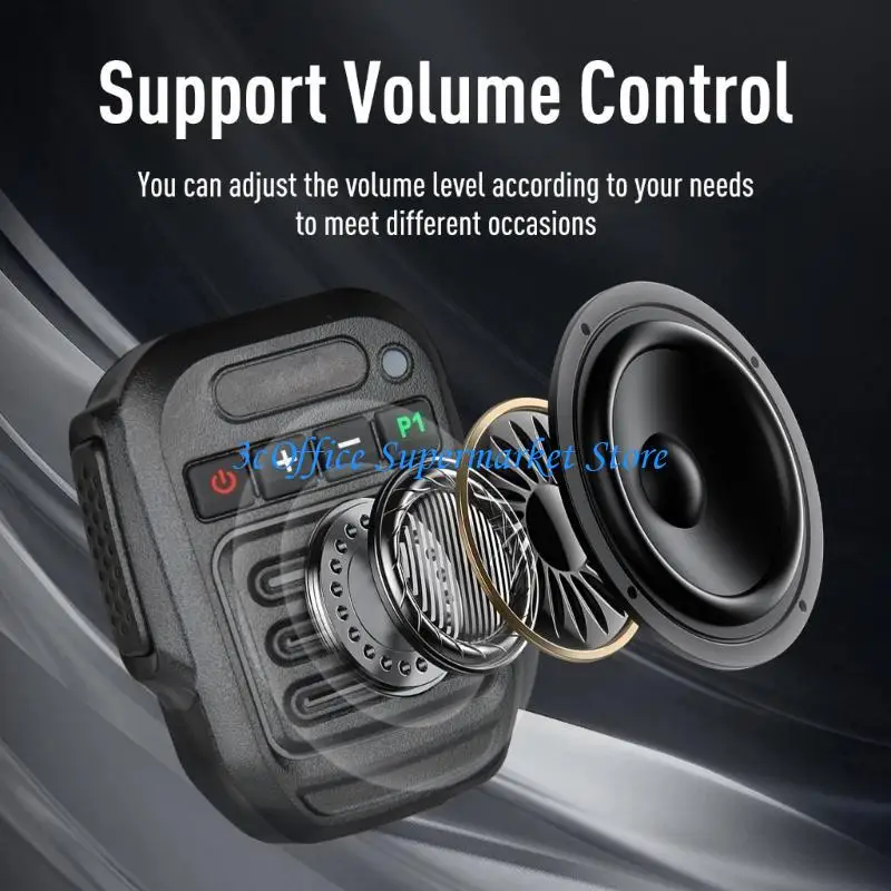 

E1PA Wireless Speaker Microphone For Two Way Radios And Phones With Waterproof Rating