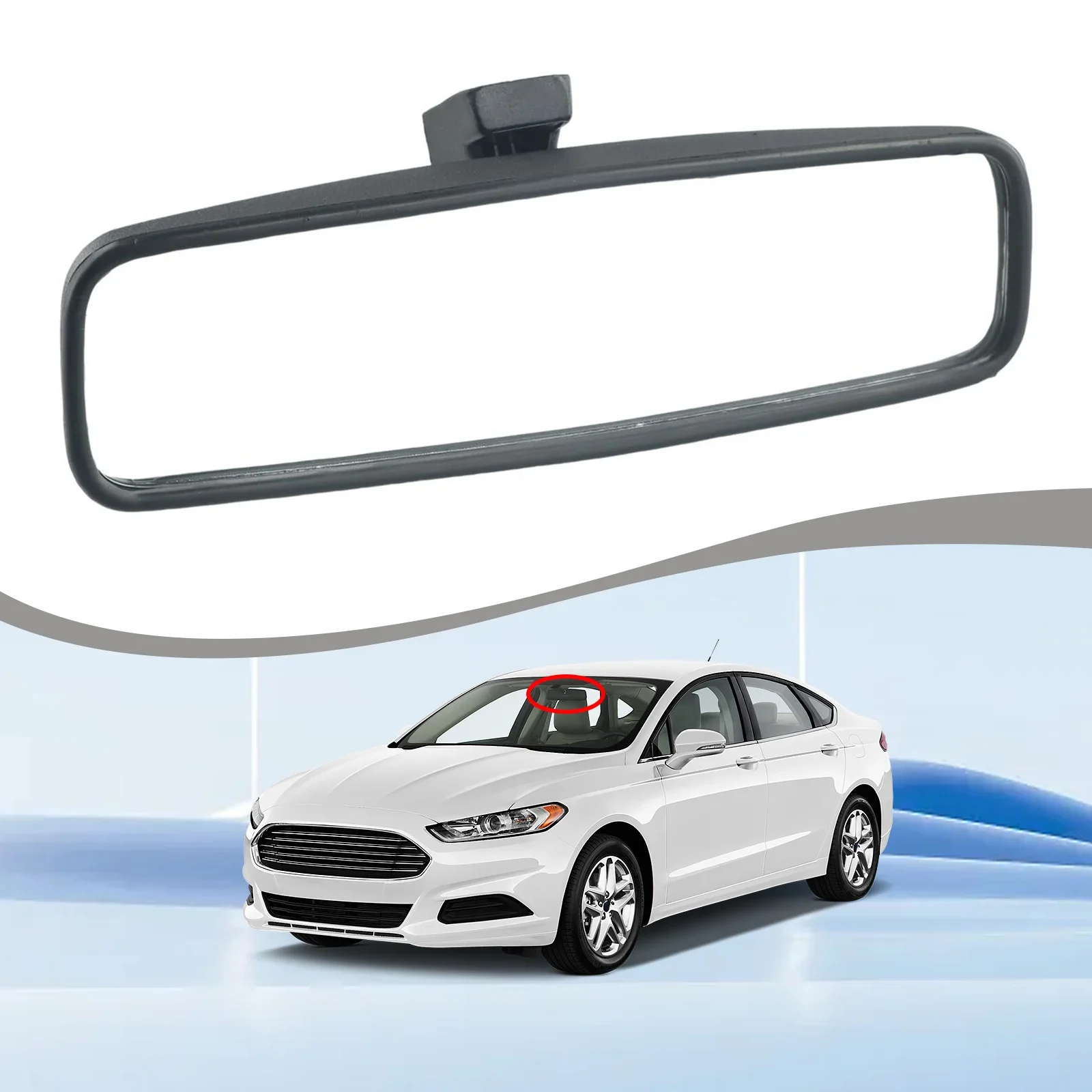 

Energy Saving Rear View Mirror Rear View Mirror Reverse Mirror 1pc Black Dust And Moisture Protection Replacement Car