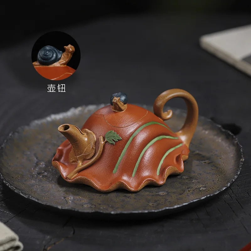 Yixing Handmade Purple Clay Teapot Family Collection Made From Duan Clay 