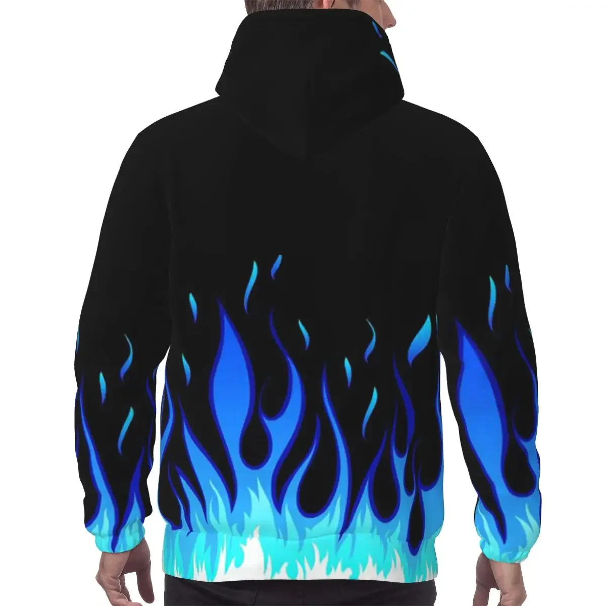 Big Fire Flames Burning Flame Hoodie Harajuku Pullover Autumn Winter Men Women Sweatshirt Long Sleeve Tops