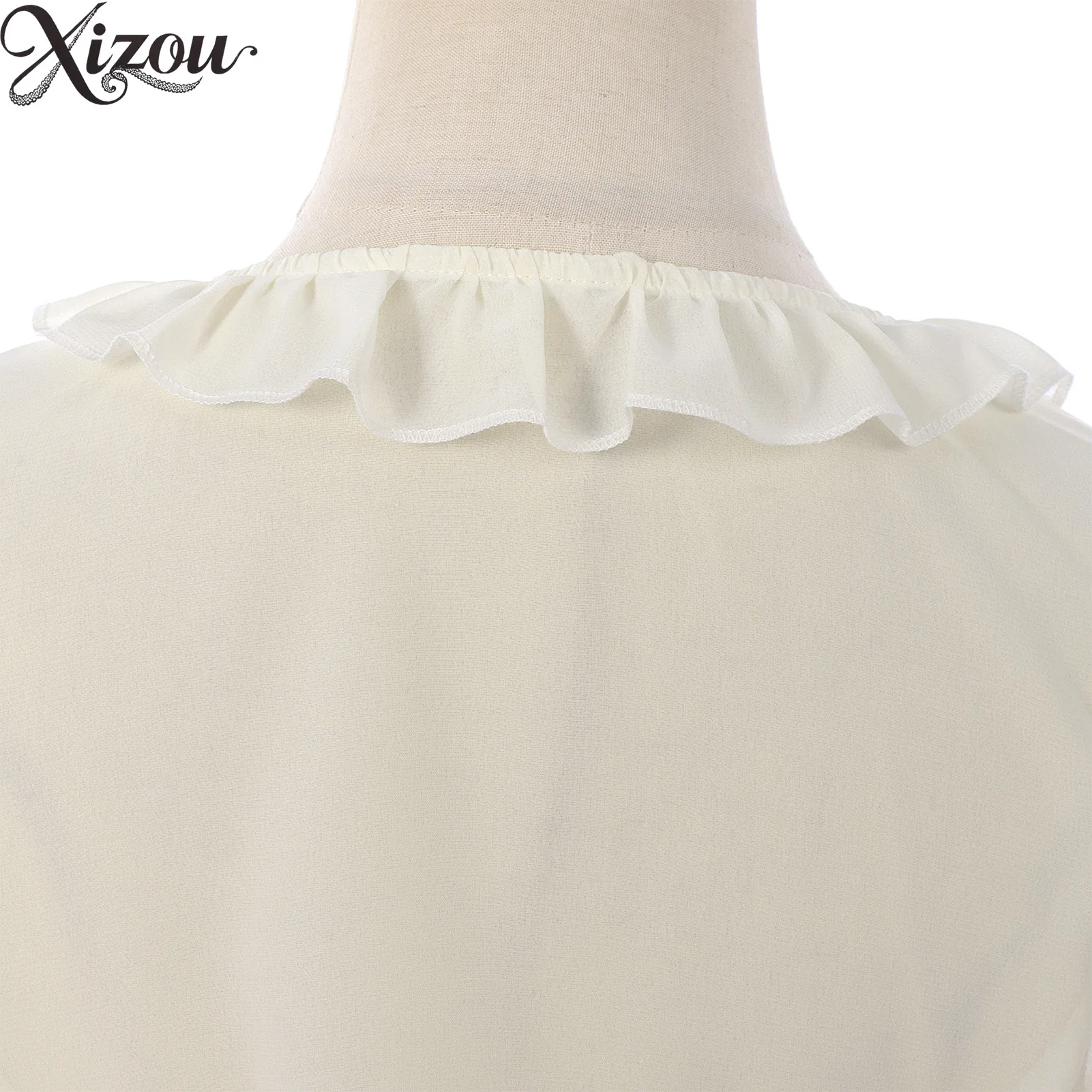 2025 قمصان لوليتا الحلو خمر الدانتيل يصل كشكش بوليرو القوس مضيئة كم اقتصاص بلوزة الفرنسية الجنية الصيف المرأة الأبيض رقيقة بلوزة #5