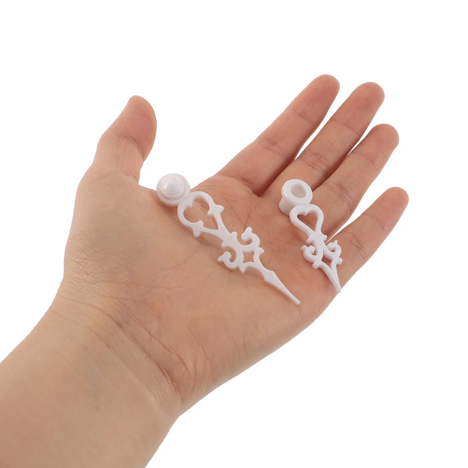 3Set White Cuckoo Clock Hands Parts Robust Clock Hand Movement DIY Replacement for Mechanical Clocks Hour and Minute Hands
