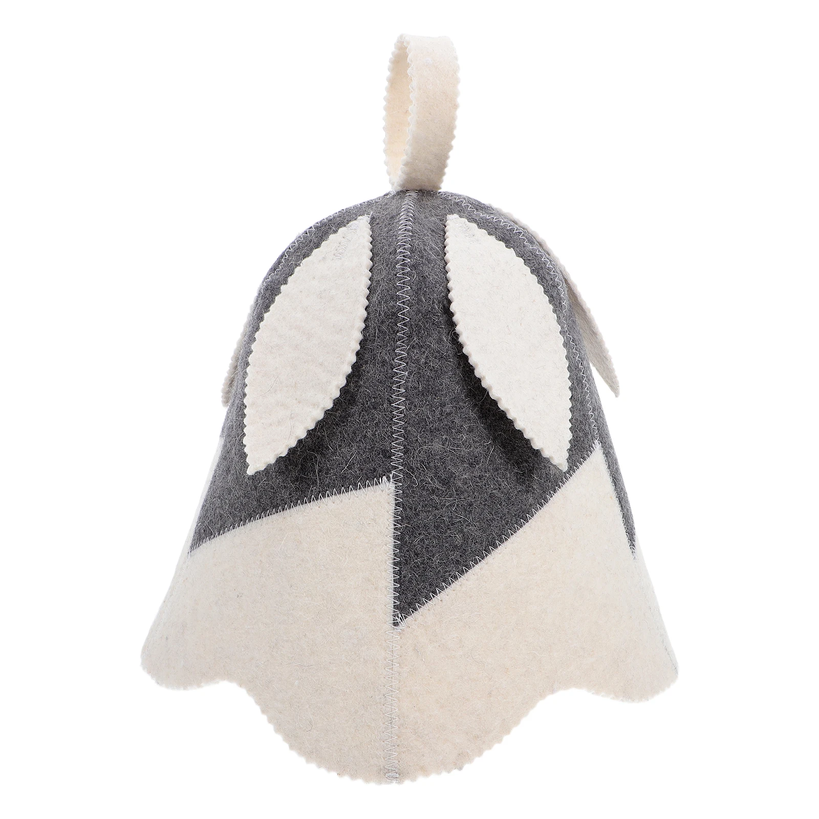

Felt Leaf Sauna Hat Steam Cap Portable Women Hair Protector Home Bucket Spa Accessory Sweat Band Bathing