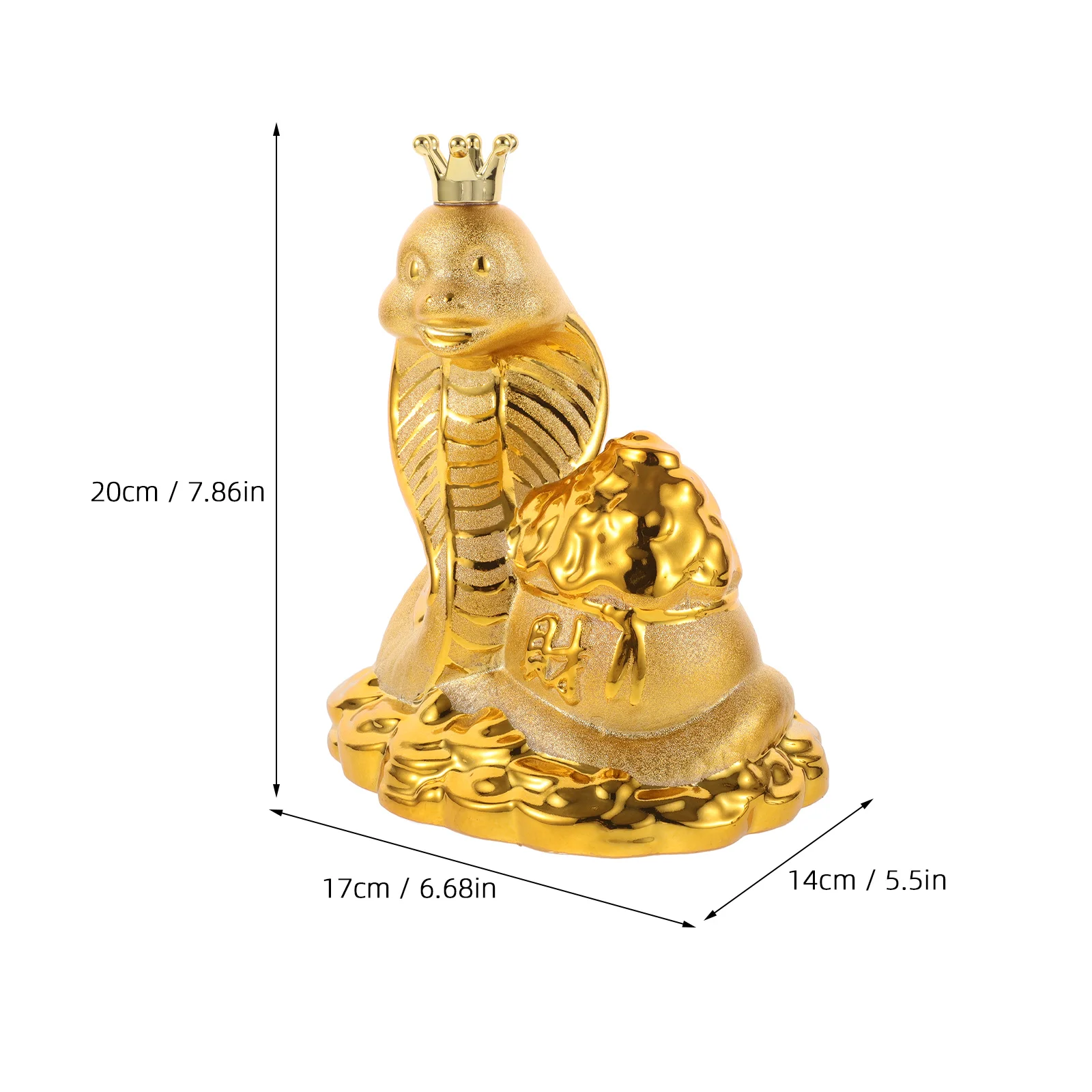 Decorate Ceramic Piggy Bank Child 2000X1700X1400CM Ceramics Lunar New Year Snake Decorations