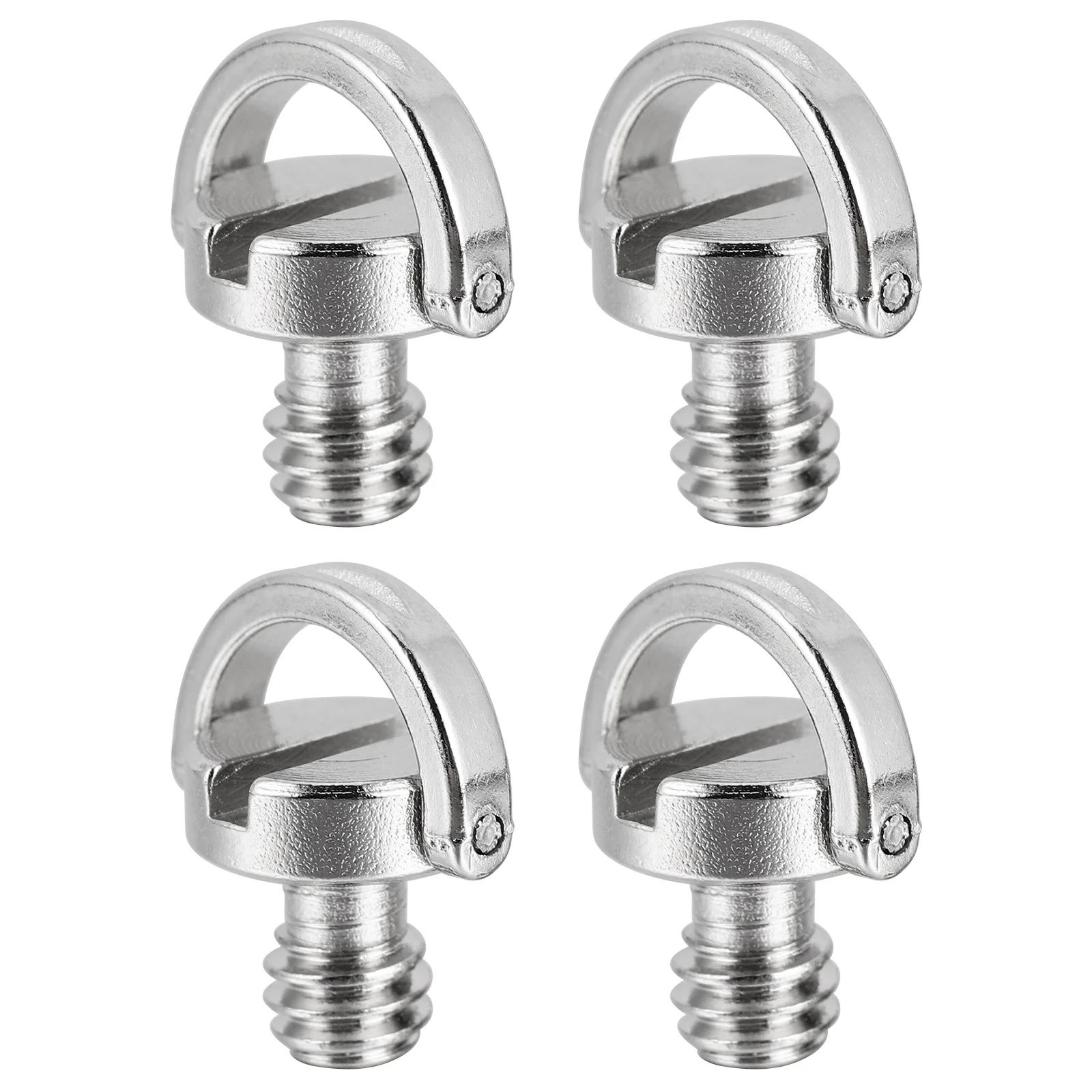 

4Pcs Camera Screw D-Ring Hinged Slotted Quick Release Plate Tripod Monopod Ball Head Mounting Fixing Components