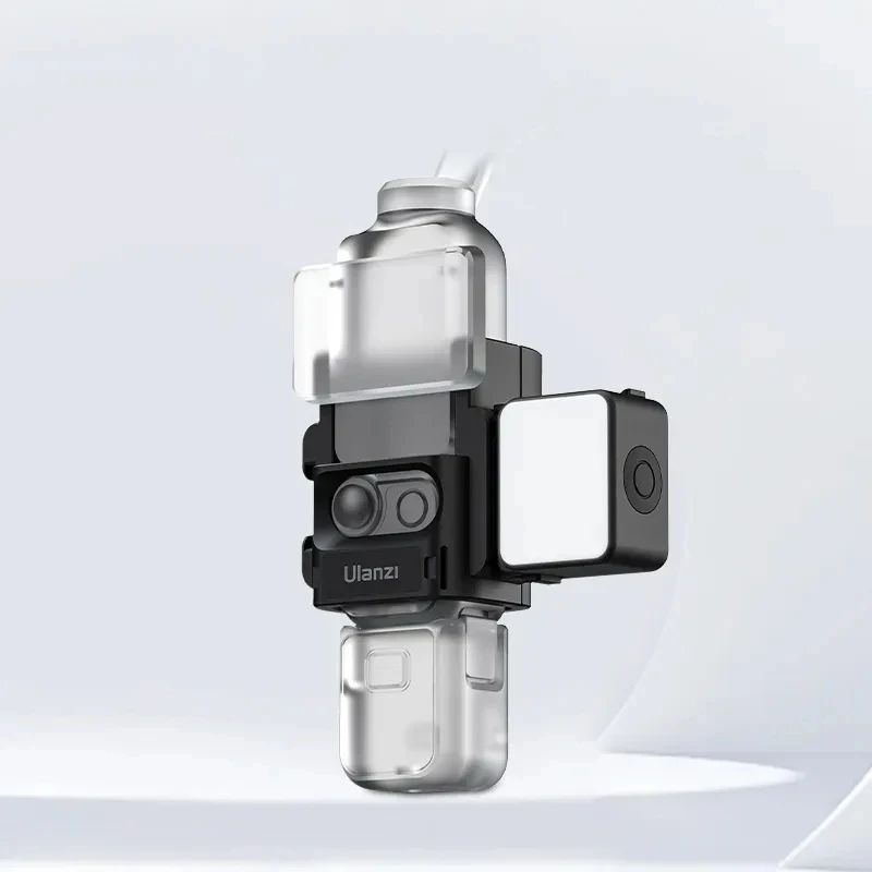 Ulanzi LM18 Mini LED Video Light لـ DJI Osmo Action 5/4/3 & Pocket 3 IPX5 مقاوم للماء 5600K درجة حرارة اللون