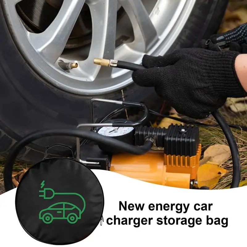 Electric Vehicles Battery Jumper Cable Bag Fireproof EV Car Rechargeable Guns Storage Organizer Internal Spare Parts