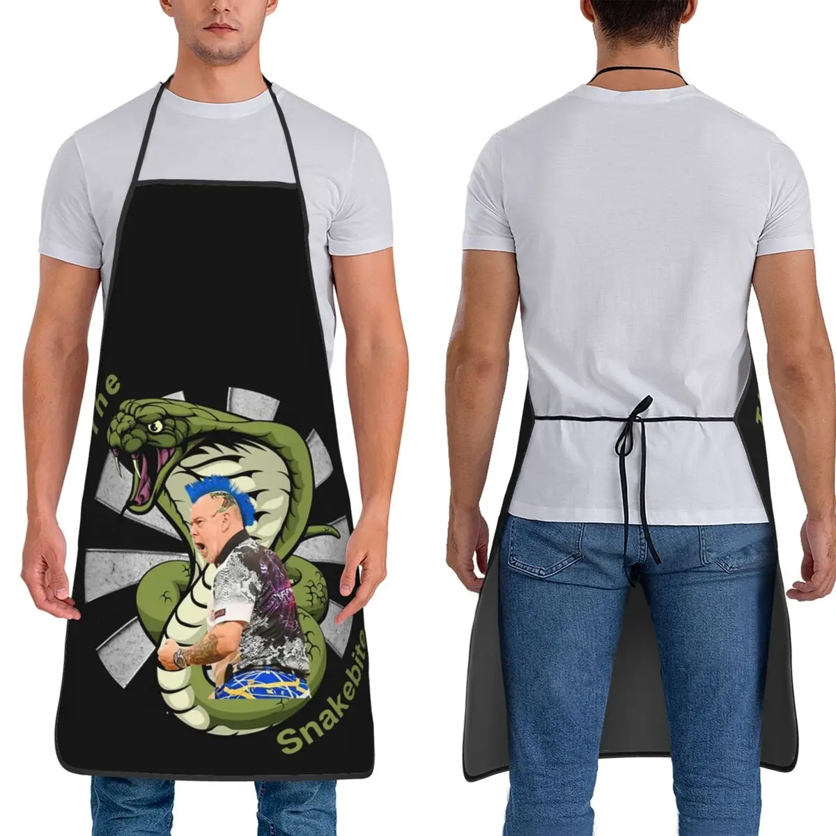 Peter Wright PDC Aprons Chef Cuisine Tablier Waterproof Bib Kitchen Cleaning Pinafore for Women Men Gardening