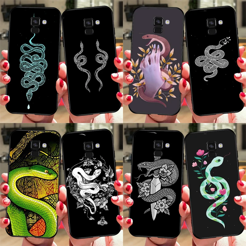 Schlange Darstellung Kunst Abdeckung Für Samsung J5 J7 J3 2017 J1 A3 A5 2016 A6 A8 Plus J4 J6 J8 a7 A9 2018 Telefon Coque