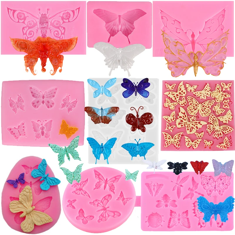 Butterfly Silicone Mold DIY Cake Decorating Tools Fondant Ca