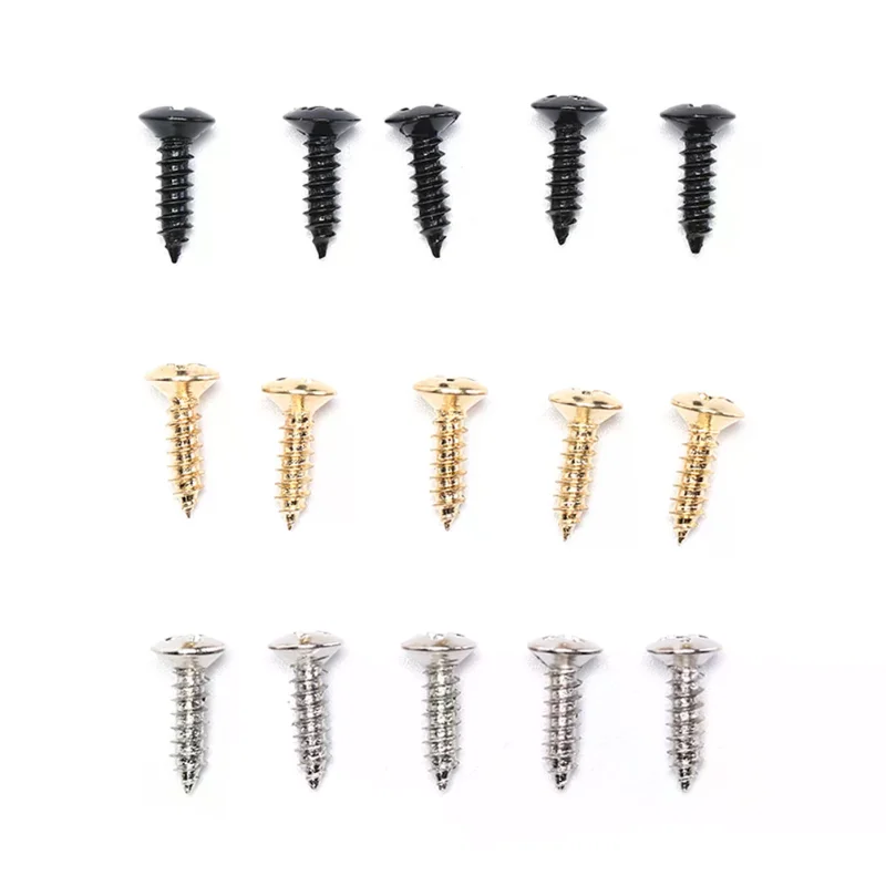 25pcs Electric Guitar Screw for Pickguard Back Plate Mount DIY Luthier Tool 3mm